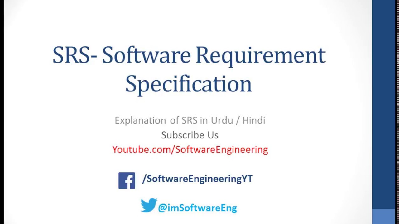 srs in software engineering
